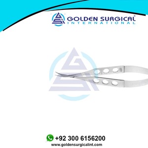 Tijeras de Tenotomía Westcott Curvas, Puntas Roma, Hojas Medianas, Microtijeras Oftálmicas para Cirugía Ocular - Product Image 3