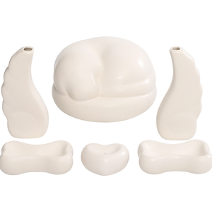 Urna Conmemorativa de Cerámica de Lujo Ecológica para Mascotas, Perros y Gatos, Caja para Guardar Cenizas en Forma de Lágrima con Diseño Creativo - Product Image 5