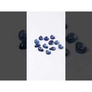 Saphirs bleus naturels de Bangkok, cabochons calibrés en forme de poire 5x7mm et 6x8mm, pierres précieuses bleu royal, opale, aigue-marine, matériaux de pierres précieuses naturelles - Product Image 3