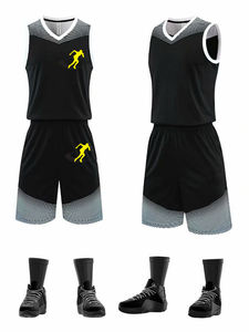 Conjuntos de Uniformes de Baloncesto Antibacterianos Unisex para Adultos de Talla Grande con Estampado Luminoso, Material de Poliéster Ligero, Logotipo Personalizado - Product Image 6