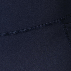 Pantalones cortos de gimnasio azul marino sin costuras genuinos para mujer, diseño de cintura alta, bolsillo de entrenamiento, ajuste cómodo, ropa deportiva elástica - Product Image 6