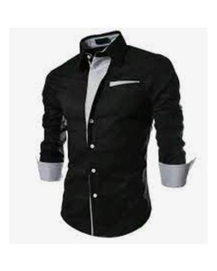 เสื้อเชิ้ตผู้ชาย ปกพับได้ ทรงปกติ สไตล์ลำลอง ธุรกิจ พักผ่อน แขนยาว ผ้าซาติน คุณภาพดีที่สุด สำหรับฤดูใบไม้ร่วง - Product Image 1