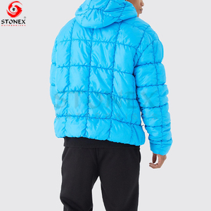 High Quality Lightweight Cozy Extreme Puffer Jacket Casual Style Hooded Padded Jacket Stand Collar Zipper Wholesale for Winter - Product Image 5