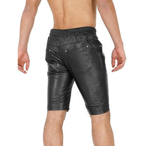 Pantalones cortos informales de alta calidad para hombre Diseño de cuero transpirable cómodo Patrón sólido más vendido Última venta - Product Image 6