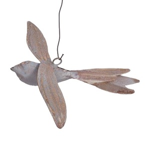 Le cerf de fer est une version contemporaine du travail traditionnel du fer de l'ornement suspendu Cet art certifié est créé par martelage - Product Image 5