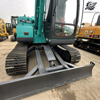 Excavatrice sur chenilles Kobelco SK75-8, 7,5 tonnes, compacte, hydraulique, d'occasion, pour travaux de construction, aménagement paysager et terrassement