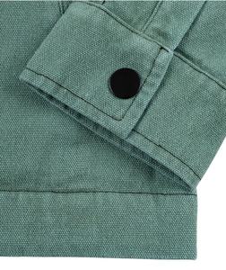 Veste de travail en toile personnalisée par sublimation, style vintage, col rabattu, fermeture éclair, veste utilitaire en toile pour mécaniciens, pour hommes - Product Image 5