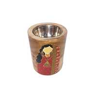 Nouveauté Brûleur d'encens Bakhoor en métal et bois & Mubakhara avec nacre Design arabe