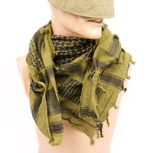 Bufanda Shemagh de algodón de 110x110cm, Keffiyeh táctico árabe del desierto con bufandas y chales étnicos de camuflaje, bufanda táctica Shemagh - Product Image 3
