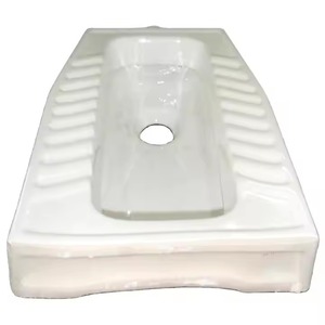 Céramique noir blanc accroupi casserole orientale toilette articles sanitaires prix le moins cher pour l'Afrique Algérie Golfe Yémen - Product Image 1