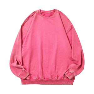 Custom Men's Distressed Sweatpants350gsm Boxy Oversized & Heavyweight Vintage Acid Wash Basics sudadera de mezcla de algodón - Product Image 2