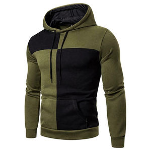 Sweatshirts à capuche en molleton pour les marques de streetwear Vente en gros OEM Sweatshirts à capuche pour hommes avec panneau personnalisé - Product Image 1