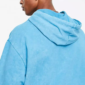 Sudadera con capucha de peso pesado de moda urbana para hombre diseñada con forro polar cepillado suave ajuste cómodo de gran tamaño ideal para climas fríos - Product Image 5