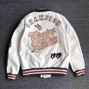 Streetwear Manteaux avec Patch Vestes Hommes Varsity College Veste Vintage Sweat Casual Unisexe Baseball Varsity Jacket - Product Image 6