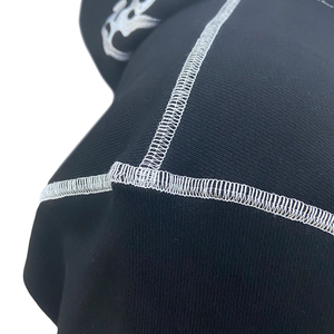 Pantalones de chándal con capucha de algodón para hombre con logotipo personalizado, conjunto de dos piezas, ropa de calle con estampado de farol, conjunto de chándal para correr con puntada en contraste - Product Image 4