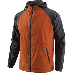 Chaqueta Cortavientos Impermeable con Capucha para Hombre, Ropa Informal Suave de Color Liso, Chaqueta de Senderismo para Mujer - Product Image 1