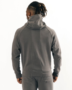 Sweat-shirt à capuche épais pour homme, personnalisé avec logo brodé en 3D, en coton, pour l'hiver, couleur unie, écologique, vente en gros - Product Image 4