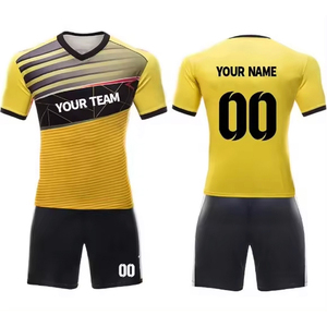 Conjunto de camisetas de fútbol de secado rápido personalizado, uniformes de fútbol unisex con tecnología de sublimación e impresión para jugadores de fútbol - Product Image 5