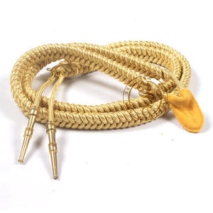 Haute Qualité Cérémonial Or Bullion Régimentaire Aiguillette Fil Épaule Cordons Longes pour Uniformes-Vente En Gros - Product Image 1