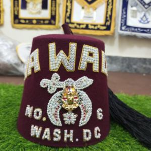 Shriner Fez Rhinestone Bordado-HSE - Product Image 1