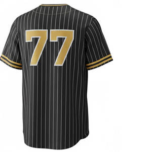 Camiseta de Béisbol Deportiva Personalizada, 100% Poliéster, Secado Rápido y Tejido Transpirable, Ajuste Cómodo para Partidos de Práctica, Unisex para Adultos - Product Image 6