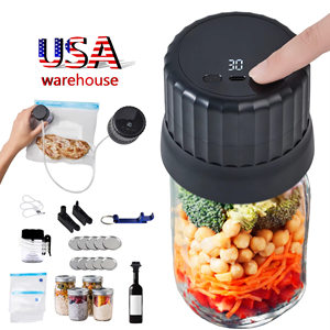 60kPa 7cm sans fil rechargeable bocal mason ecran LED cuisine <span class=keywords><strong>alimentaire</strong></span> machine <span class=keywords><strong>sous</strong></span> vide portative scelleuse <span class=keywords><strong>sous</strong></span> vide - Product Image 1