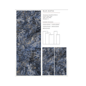 Cao cấp 1200x3200mm hiện đại sang trọng nhà văn phòng xây dựng gạch thiết kế đánh bóng tráng men sứ slab 9mm Độ dày 5 năm biệt thự - Product Image 1