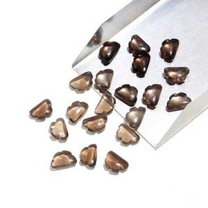 Cuentas de Cuarzo Ahumado Natural en Forma de Nube de 12 mm, Talladas Suaves, Dijes de Piedras Preciosas para la Fabricación de Joyas - Product Image 3
