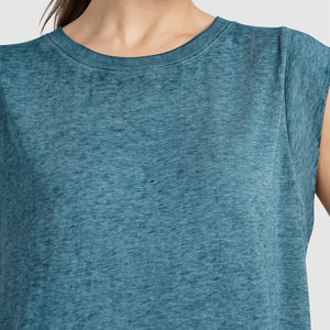 Logo personnalisé Débardeur sans manches grande taille pour femmes Vente en gros Haut de gym à séchage rapide Été Design uni en vente - Product Image 2