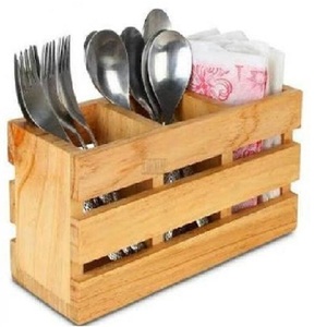 Repose-cuillère en bois naturel de style classique, écologique, pour utilisation sur cuisinière, compatible lave-vaisselle - Product Image 3