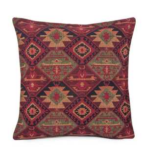 45x45 cm Goblen Kilim Minder Bordo portátil Boho geométrico cuadrado yute lana impreso Kilim para sala de estar dormitorio sofá hogar Navidad - Product Image 1