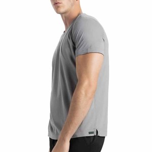 Camiseta de Algodón Súper Suave para Hombre con Cuello Redondo, Corte Clásico, Impresión de Logotipo Personalizado, Camiseta Clásica Elástica para Hombre y Mujer - Product Image 4