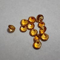 Haute qualité 0.06 Cts Citrine dorée naturelle 2.5mm coupe brillante pierre précieuse en vrac étincelant cercle facette bijoux