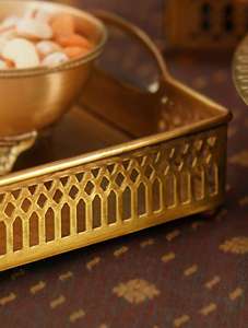 Hot Sale Rectangle Aluminium <b>Gold</b> <b>Serving</b> <b>Tray</b> in Wholesale Rate From Indian Manufacturer & Exporter - Product Image 4