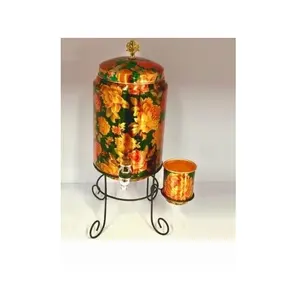 100% Pure Copper Water Tank manufacture Wholesale Supplier Hammered Kitchenware Accessories Ayurveda copper water pot