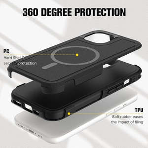 เคส iPhone 15 Pro Max 6.7 รุ่นพรีเมียมพร้อมวงแหวนแม่เหล็ก สีเขียว - Product Image 3