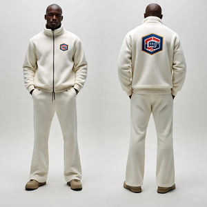 Nouvel ensemble de survêtement d'hiver uni pour homme / Streetwear ample avec sweat à capuche et pantalon de survêtement à taille élastique / Ensemble oversize uni pour homme - Product Image 5