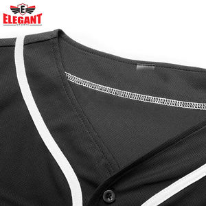 Bonne qualité Meilleur fournisseur Personnalisation Logo imprimé Produit confortable Meilleur tissu Chemise de baseball par Elegant Sports - Product Image 4