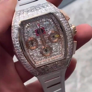 Reloj de Pulsera Personalizado con Cristales de Moissanita y Diamantes, Mecánico Automático Analógico Miyota, de Acero Inoxidable para Hombre - Product Image 5