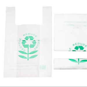 Impresión personalizada Gracias CAMISETA Bolsas de compras de plástico PE Bolsas de plástico para comestibles Be Ready Export for business-buyer - Product Image 1