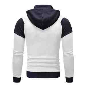 Sweat-shirt décontracté pour homme, 100% coton, polaire épais, couleur unie avec poche, teinture unie, impression numérique pour l'hiver - Product Image 6