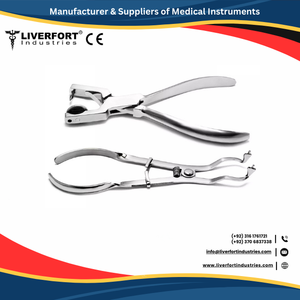 Pince à poinçonner en caoutchouc pour endodontie dentaire Ainsworth 16cm, applicateur à pince orthodontique pour instruments chirurgicaux allemands en acier - Product Image 2