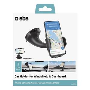 Soporte para Teléfono Móvil en el Tablero del Automóvil, Soporte para Smartphone en el Parabrisas, 360 Black TE0UCH1AW - Product Image 2