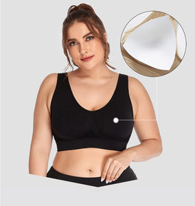 <b>Women's</b> Bra Breathable Wire Free <b>Sexy</b> Embroidery Yoga Sports Bra <b>Women's</b> Push-Up U Back Bra - Product Image 6