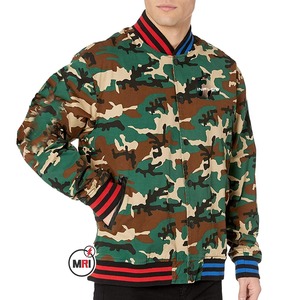 Venta al por mayor de alta demanda de la selva chaqueta táctica cortavientos de cuello alto de invierno al aire libre estampado de camuflaje 100% chaqueta de campo de algodón - Product Image 1