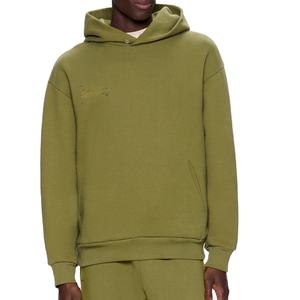 Personalizado Hombres Sudadera con capucha Puff Impresión del logotipo de gran tamaño Sudaderas con capucha de alta calidad con cremallera completa de algodón en blanco Hombres Sudaderas con capucha - Product Image 1