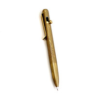 Wholesale High Quality Beautiful Handmade Damascus Steel Pen Custom Logo Silver Brass 1.0mm Multi-Colored Ink Gift Ballpoint Pen