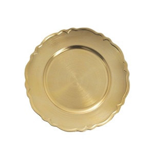 Plaque de chargeur de fer noir moderne tendance fraîche enduite de poudre finie pour les restaurants de mariage hôtels forme de taille personnalisée - Product Image 2