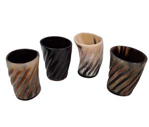 Authentic Handcrafted Horn Glass With Smooth Finish And Natural Color Variation For Viking Themed <b>Parties</b> And Historical Events - Product Image 3