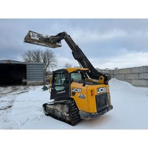 Chargeuse-pelleteuse compacte JCB 1CX avec pompe à entraînement frontal, capacité nominale de 3 tonnes, type à roues/chenilles, moteur de pompe, moteur, charge élevée - Product Image 1